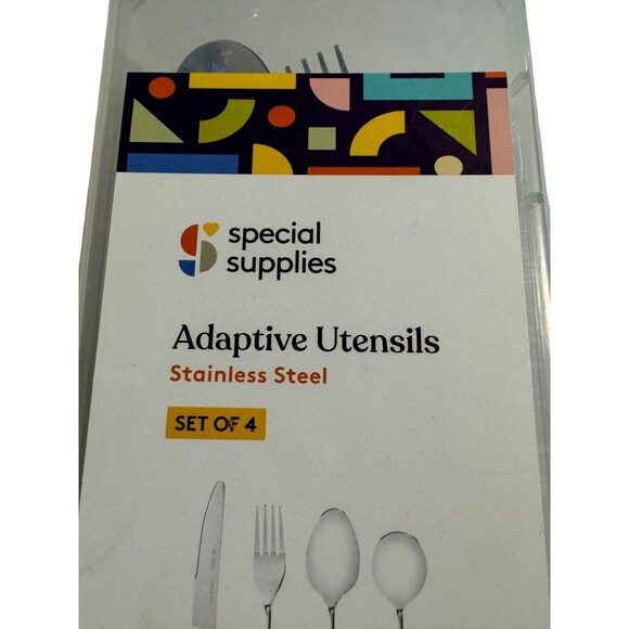 Adaptive Utensils Stainless Steel Knife Fork Spoon- Special Supplies - Brand New - Picture 2 of 8